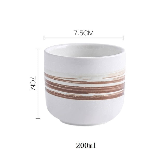 CHANSHOVA 200ml Traditional Chinese Style Handpainted Ceramic Teacup China Porcelain Small and Large Coffee cup H330