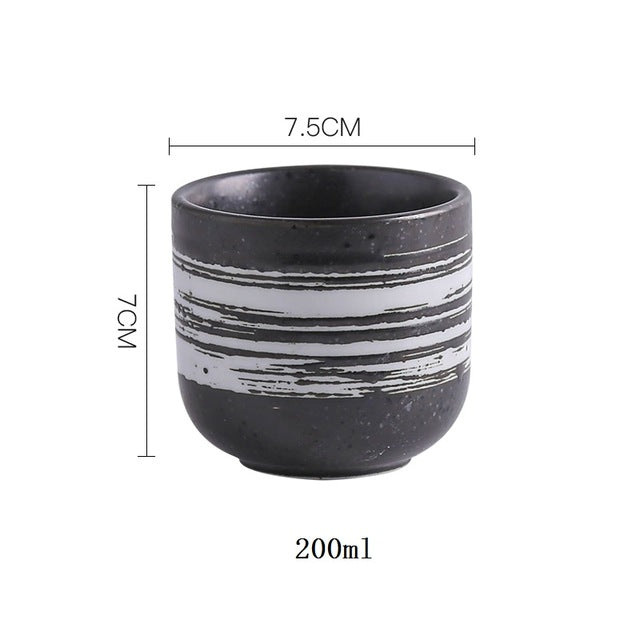 CHANSHOVA 200ml Traditional Chinese Style Handpainted Ceramic Teacup China Porcelain Small and Large Coffee cup H330